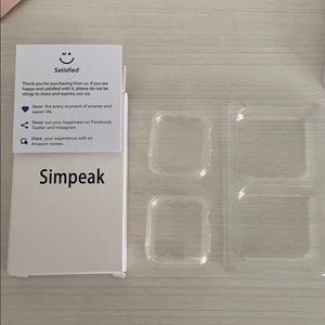 2-Pack Clear Apple Watch 5, 40mm covers protectors